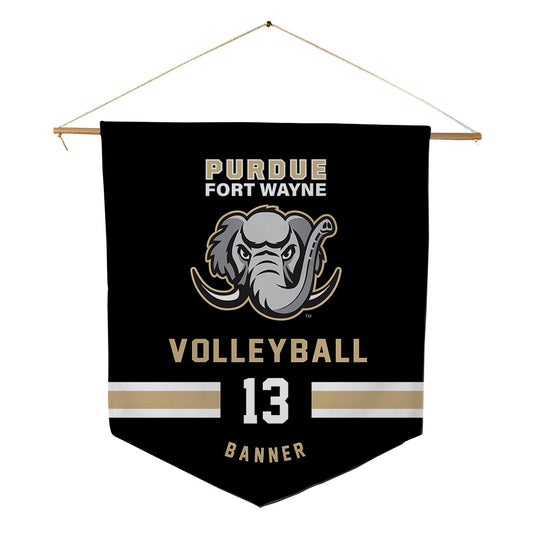 PFW - NCAA Men's Volleyball : Owen Banner - Pennant - 18" x 21"-0