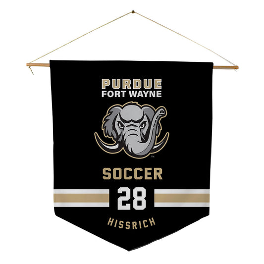 PFW - NCAA Men's Soccer : Ben Hissrich - Pennant - 18" x 21"-0