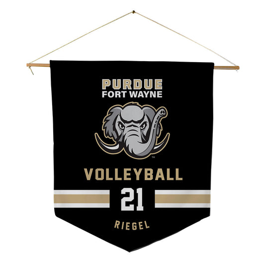 PFW - NCAA Women's Volleyball : Iris Riegel - Pennant - 18" x 21"-0