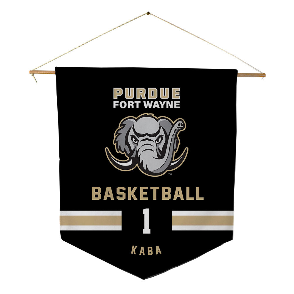 PFW - NCAA Men's Basketball : Ebrahim Kaba - Pennant - 18" x 21"-0