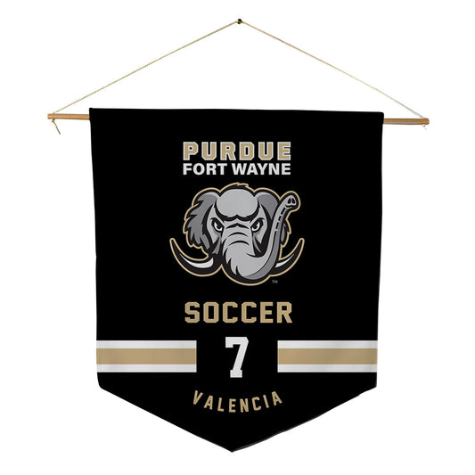 PFW - NCAA Men's Soccer : Marco Valencia - Pennant - 18" x 21"-0
