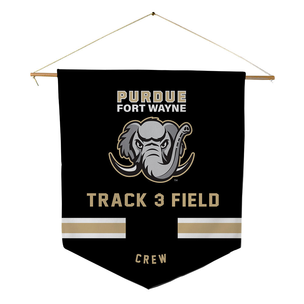 PFW - NCAA Men's Track & Field : Hunter Crew - Pennant - 18" x 21"-0