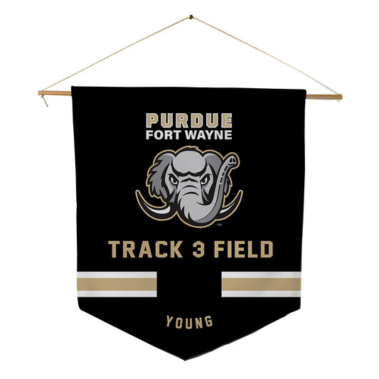 PFW - NCAA Women's Track & Field : Aniya Young - Pennant - 18" x 21"-0