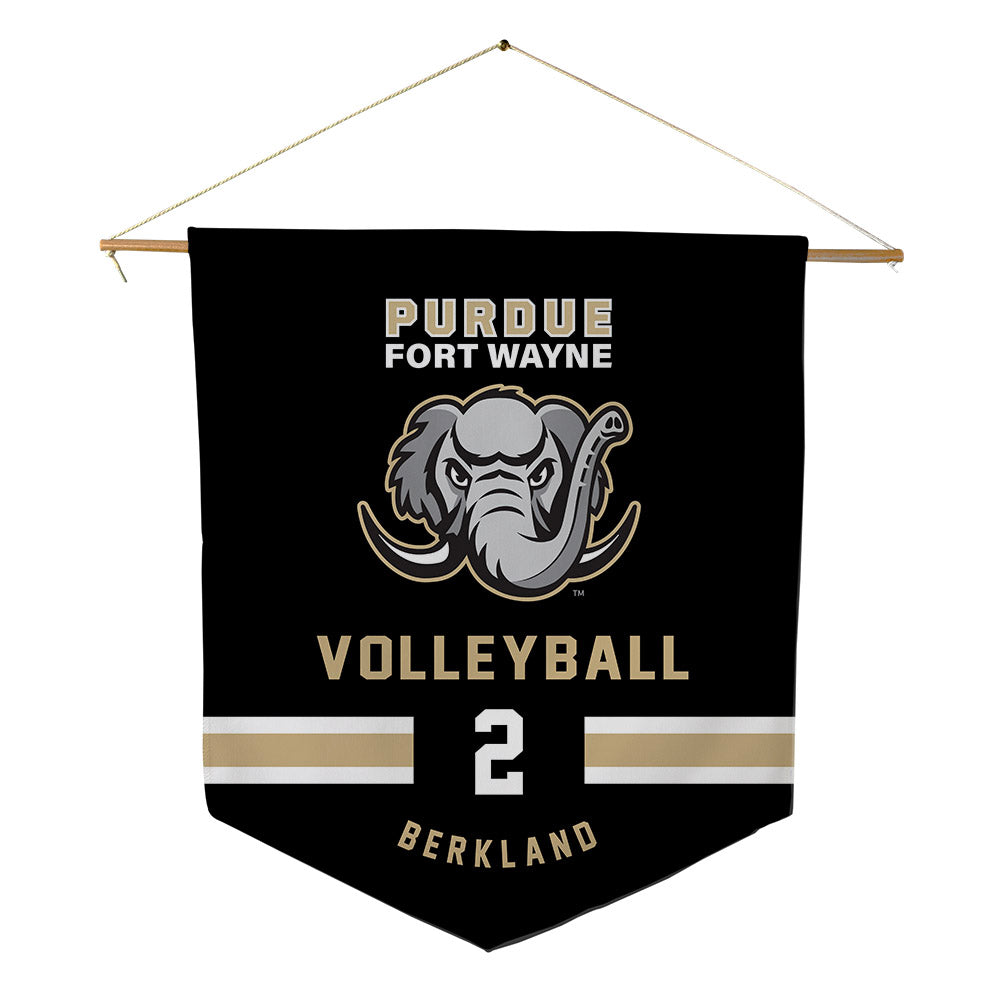 PFW - NCAA Women's Volleyball : Meg Berkland - Pennant - 18" x 21"-0