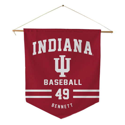 Indiana - NCAA Baseball : Eli Bennett - Pennant - 18" x 21"-0