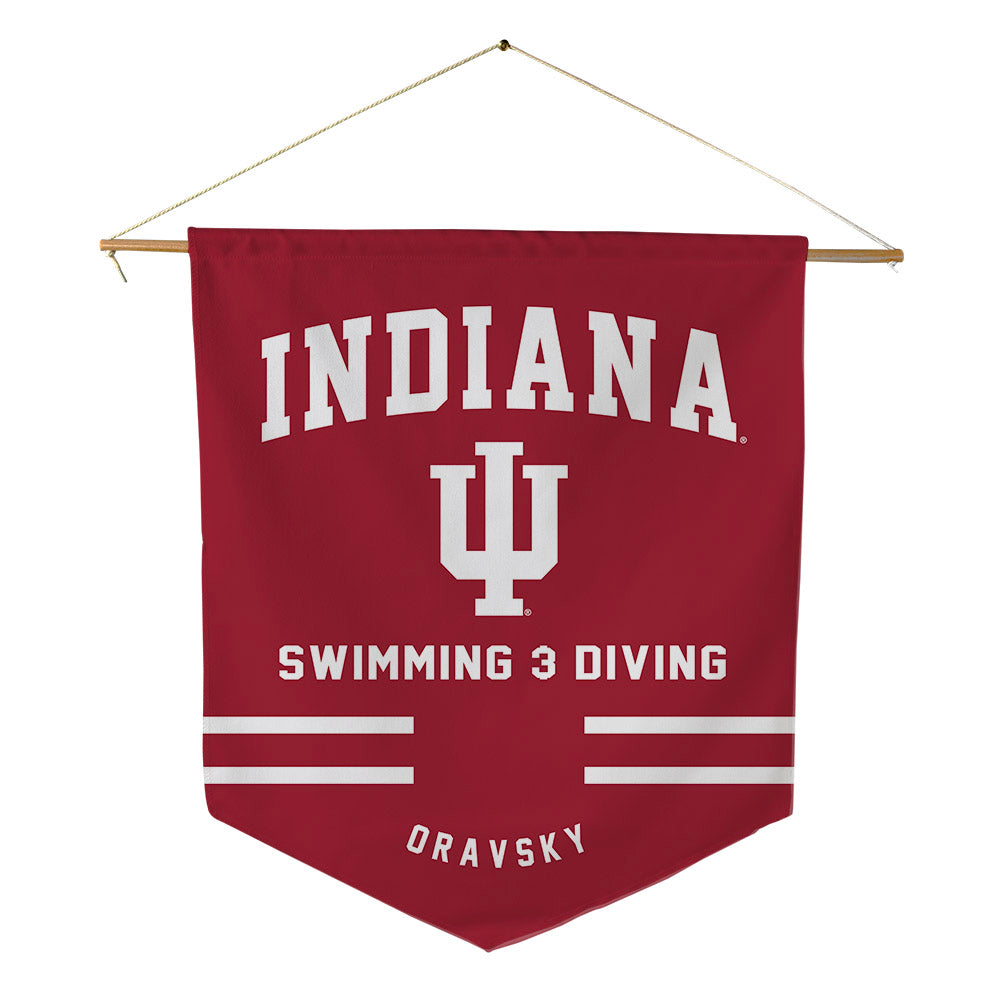 Indiana - NCAA Women's Swimming & Diving : Laila Oravsky - Pennant - 18" x 21"-0