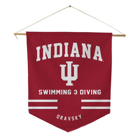 Indiana - NCAA Women's Swimming & Diving : Laila Oravsky - Pennant - 18" x 21"-0