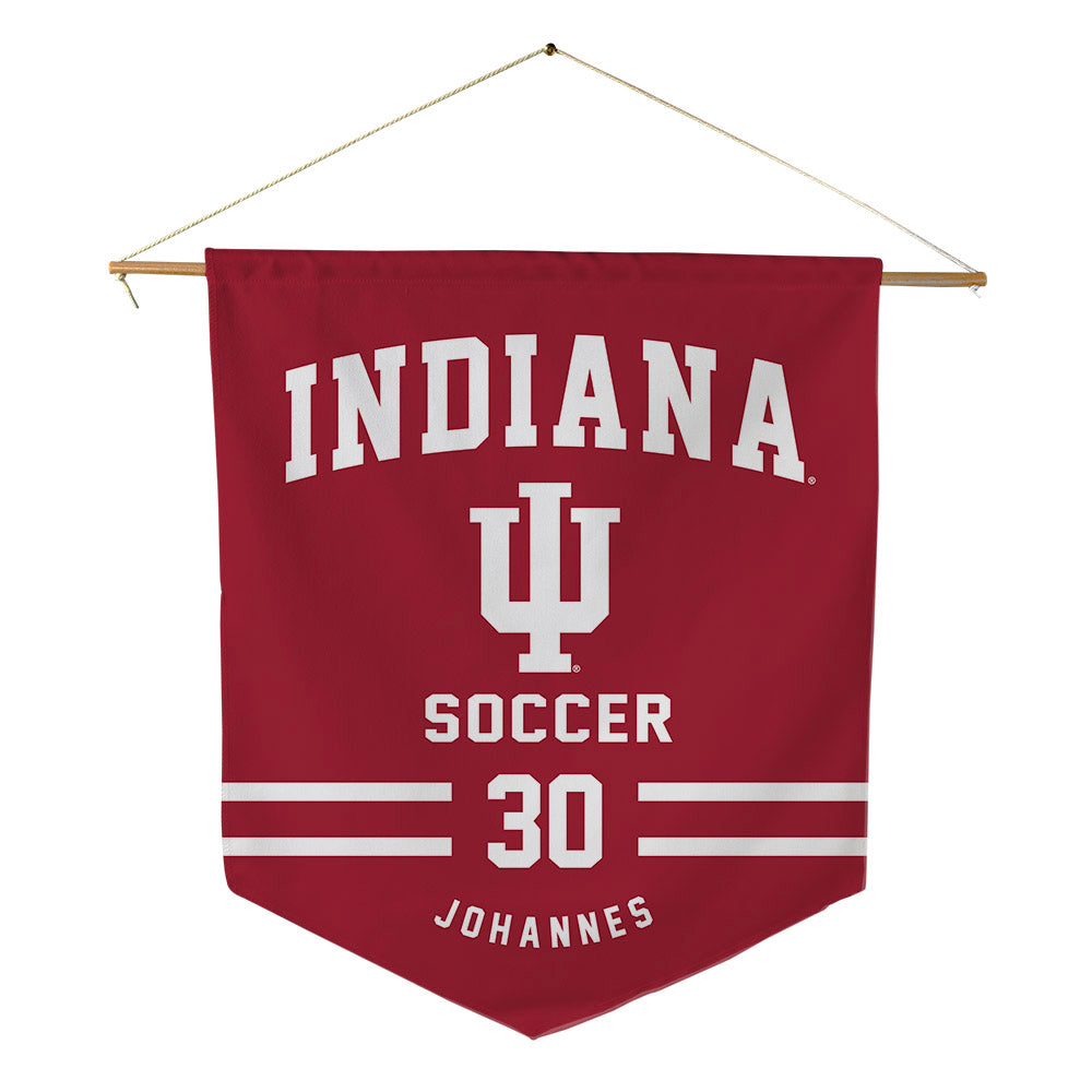 Indiana - NCAA Women's Soccer : Ellie Johannes - Pennant - 18" x 21"-0