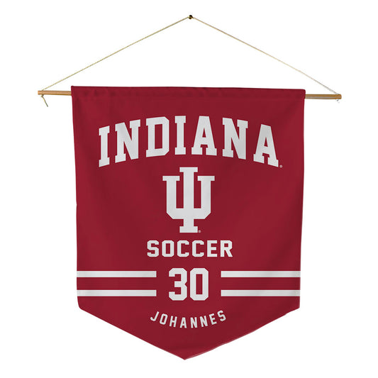 Indiana - NCAA Women's Soccer : Ellie Johannes - Pennant - 18" x 21"-0