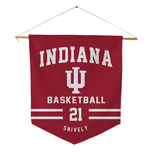 Indiana - NCAA Men's Basketball : Drew Snively - Pennant - 18" x 21"-0