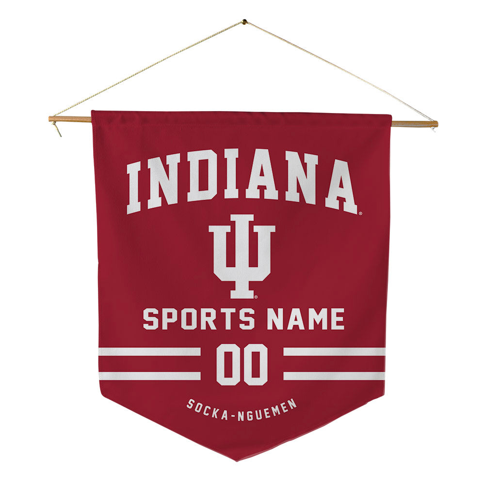 Indiana - NCAA Women's Basketball : Zania Socka-Nguemen - Pennant - 18" x 21"-0