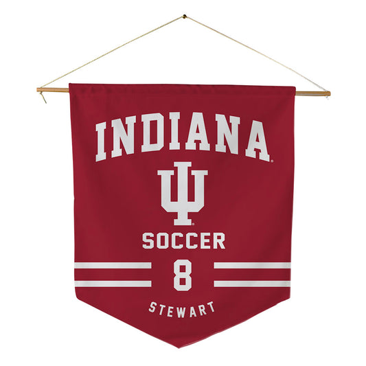 Indiana - NCAA Men's Soccer : Seth Stewart - Pennant - 18" x 21"-0