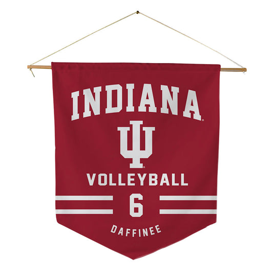 Indiana - NCAA Women's Volleyball : kenzie daffinee - Pennant - 18" x 21"-0