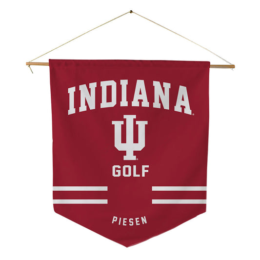 Indiana - NCAA Men's Golf : Nicholas Piesen - Pennant - 18" x 21"-0