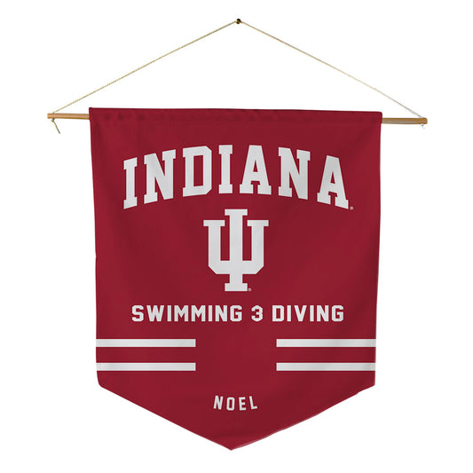 Indiana - NCAA Men's Swimming & Diving : Raekwon Noel - Pennant - 18" x 21"-0