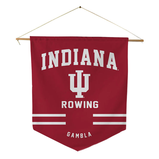 Indiana - NCAA Women's Rowing : Madeline Gambla - Pennant - 18" x 21"-0