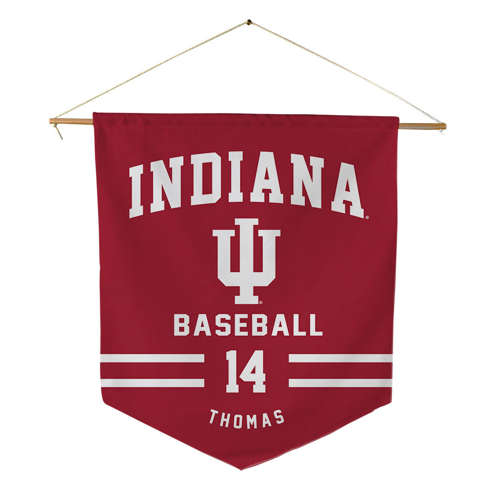Indiana - NCAA Baseball : Brayton Thomas - Pennant - 18" x 21"-0