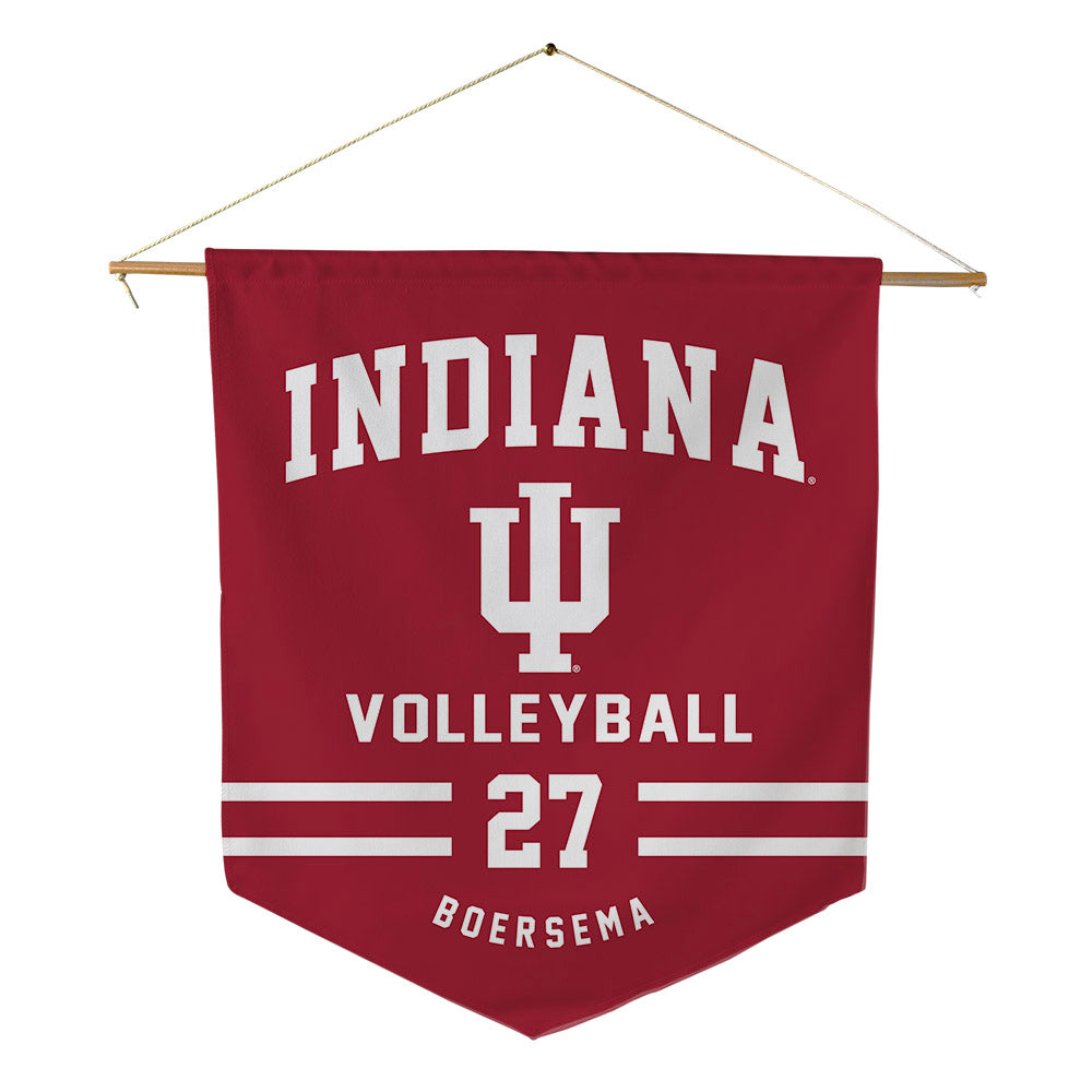 Indiana - NCAA Women's Volleyball : Ella Boersema - Pennant - 18" x 21"-0