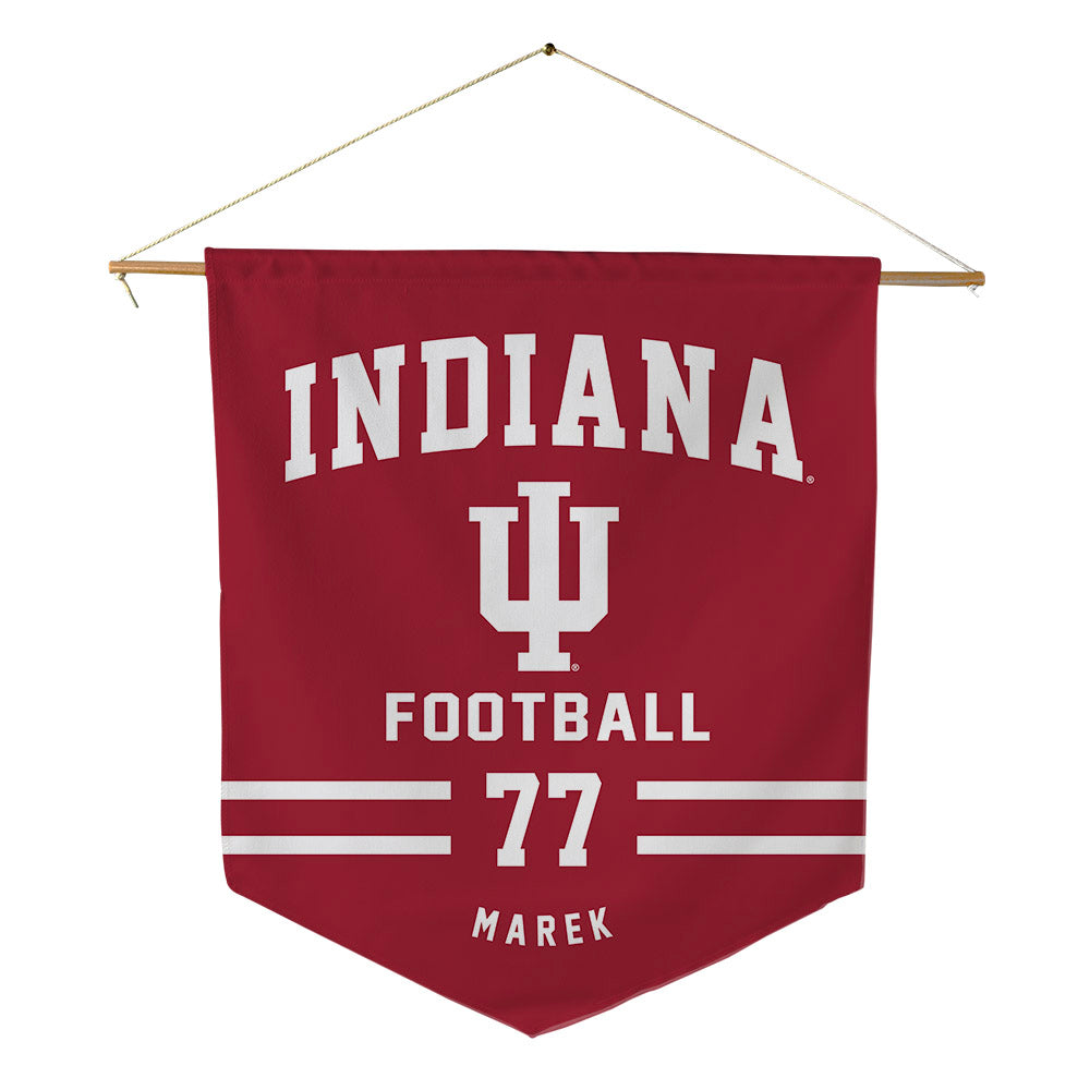 Indiana - NCAA Football : Matt Marek - Pennant - 18" x 21"-0