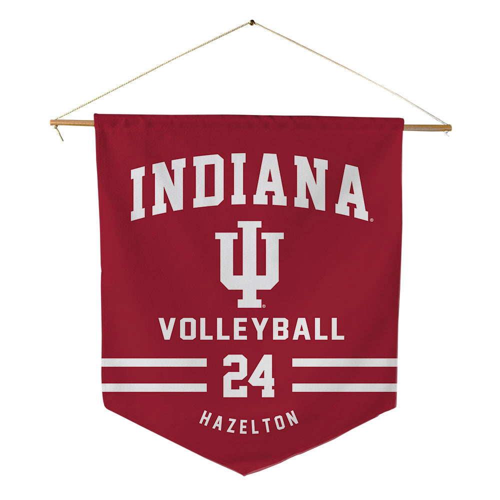 Indiana - NCAA Women's Volleyball : Reese Hazelton - Pennant - 18" x 21"-0