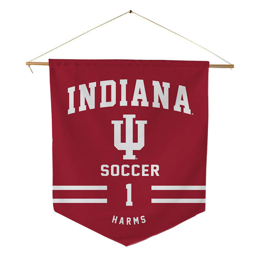 Indiana - NCAA Men's Soccer : JT Harms - Pennant - 18" x 21"-0