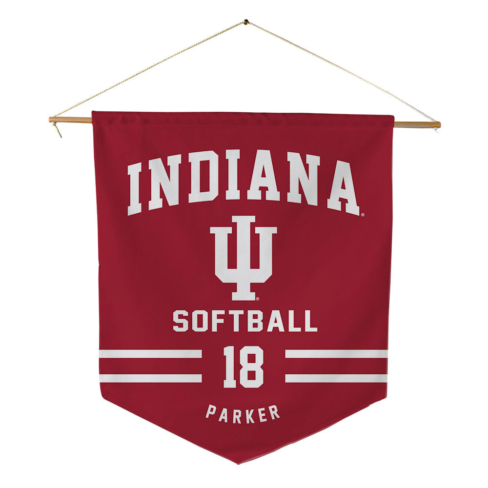 Indiana - NCAA Softball : Avery Parker - Pennant - 18" x 21"-0