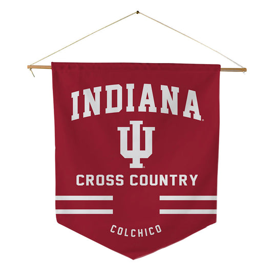 Indiana - NCAA Men's Cross Country : Nico Colchico - Pennant - 18" x 21"-0