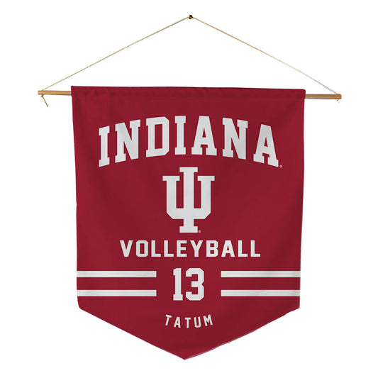 Indiana - NCAA Women's Volleyball : Avry Tatum - Pennant - 18" x 21"-0