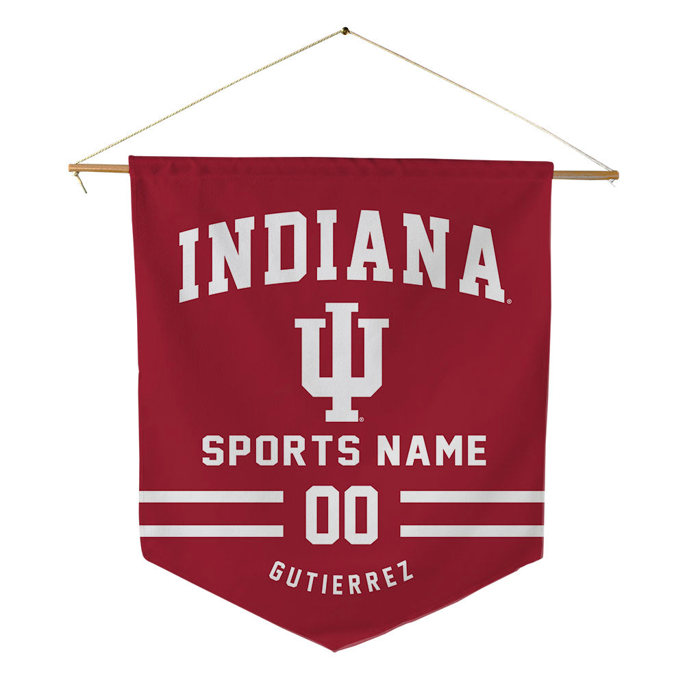 Indiana - NCAA Women's Swimming & Diving : Luci Gutierrez - Pennant - 18" x 21"-0