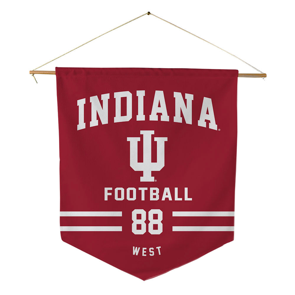Indiana - NCAA Football : Sam West - Pennant - 18" x 21"-0