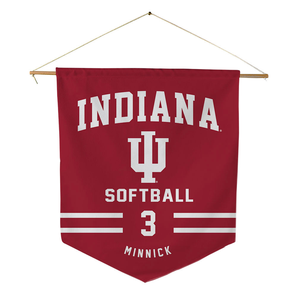 Indiana - NCAA Softball : Taylor Minnick - Pennant - 18" x 21"-0