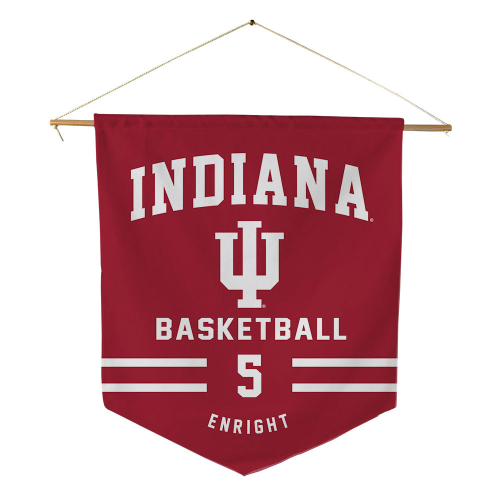 Indiana - NCAA Men's Basketball : Conor Enright - Pennant - 18" x 21"-0