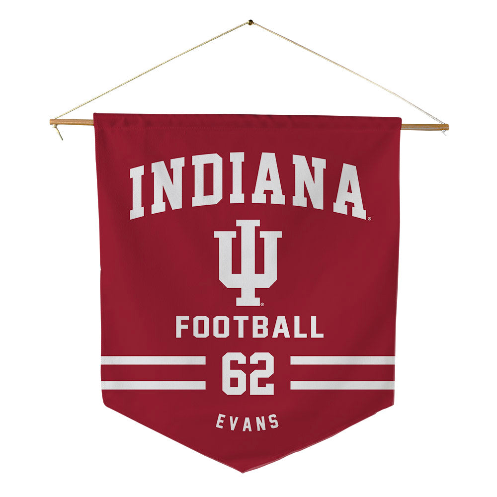 Indiana - NCAA Football : Drew Evans - Pennant - 18" x 21"-0