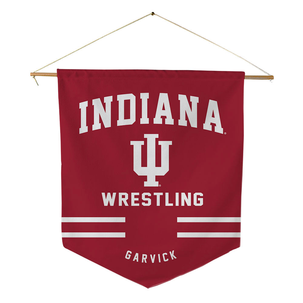 Indiana - NCAA Wrestling : Ryan Garvick - Pennant - 18" x 21"-0