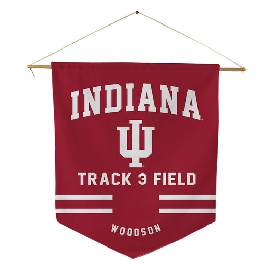 Indiana - NCAA Men's Track & Field : Christian Woodson - Pennant - 18" x 21"-0