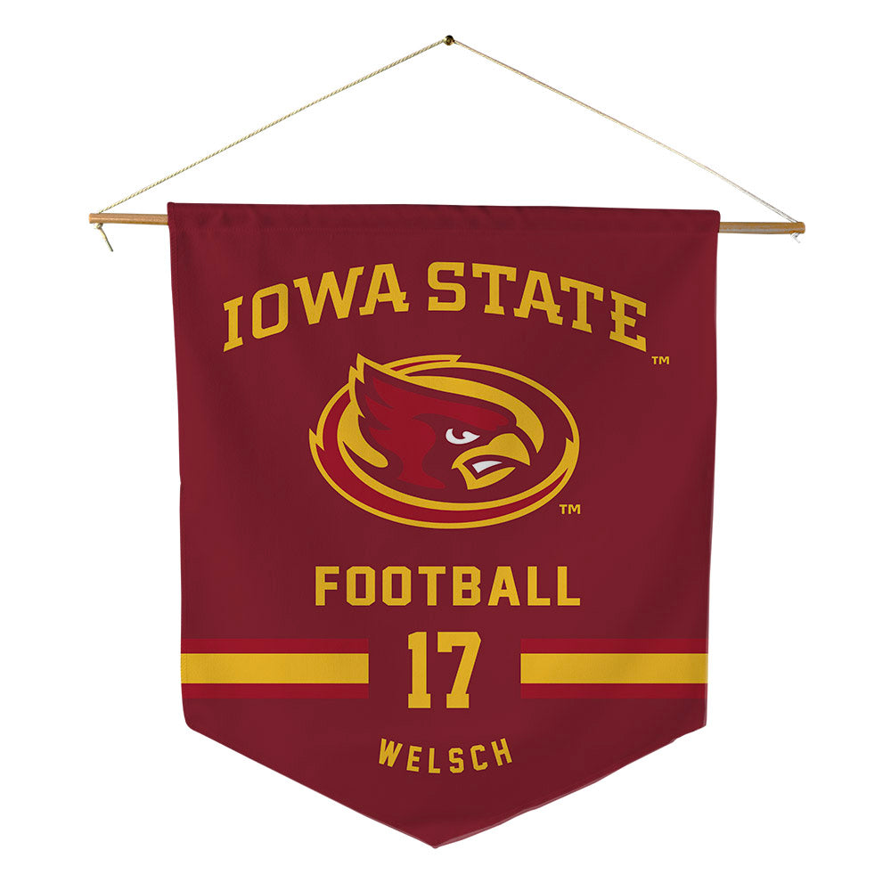 Iowa State - NCAA Football : Connor Welsch - Pennant - 18" x 21"-0