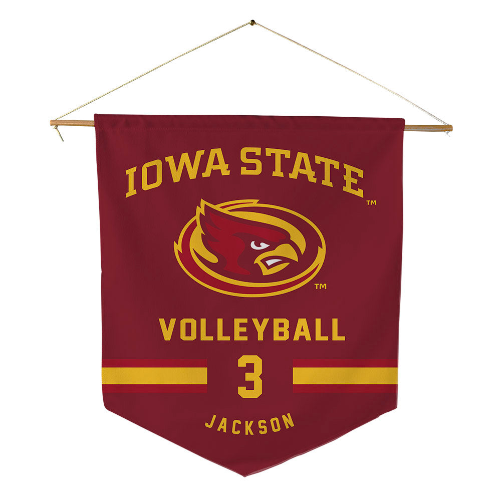 Iowa State - NCAA Women's Volleyball : Tierney Jackson - Pennant - 18" x 21"-0