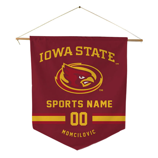 Iowa State - NCAA Men's Basketball : Milan Momcilovic - Pennant - 18" x 21"-0