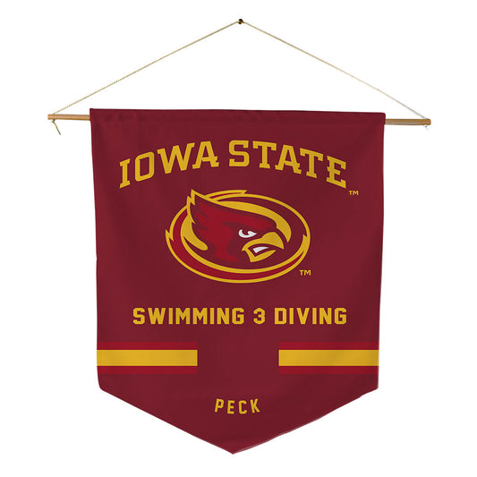Iowa State - NCAA Women's Swimming & Diving : Anja Peck - Pennant - 18" x 21"-0