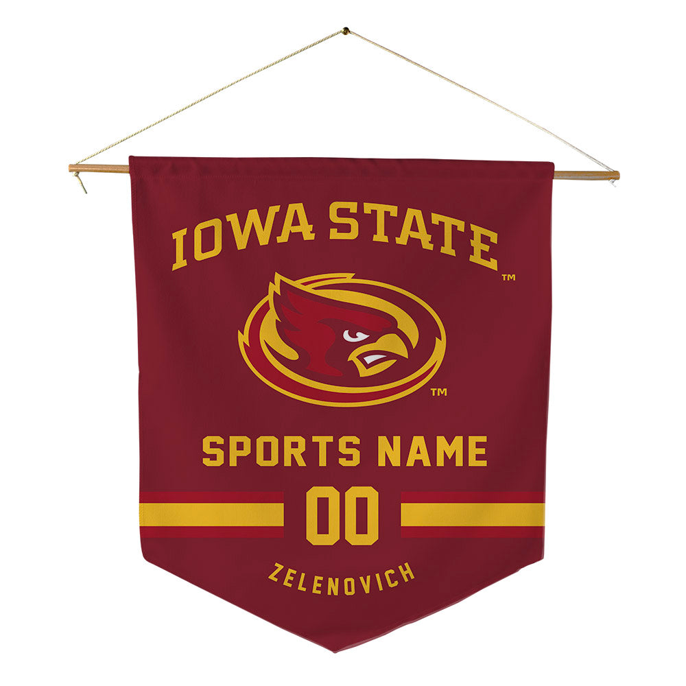 Iowa State - NCAA Football : Sam Zelenovich - Pennant - 18" x 21"-0