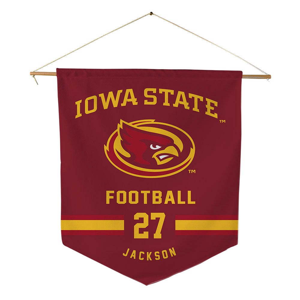 Iowa State - NCAA Football : Jayden Jackson - Pennant - 18" x 21"-0