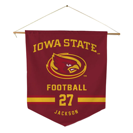Iowa State - NCAA Football : Jayden Jackson - Pennant - 18" x 21"-0