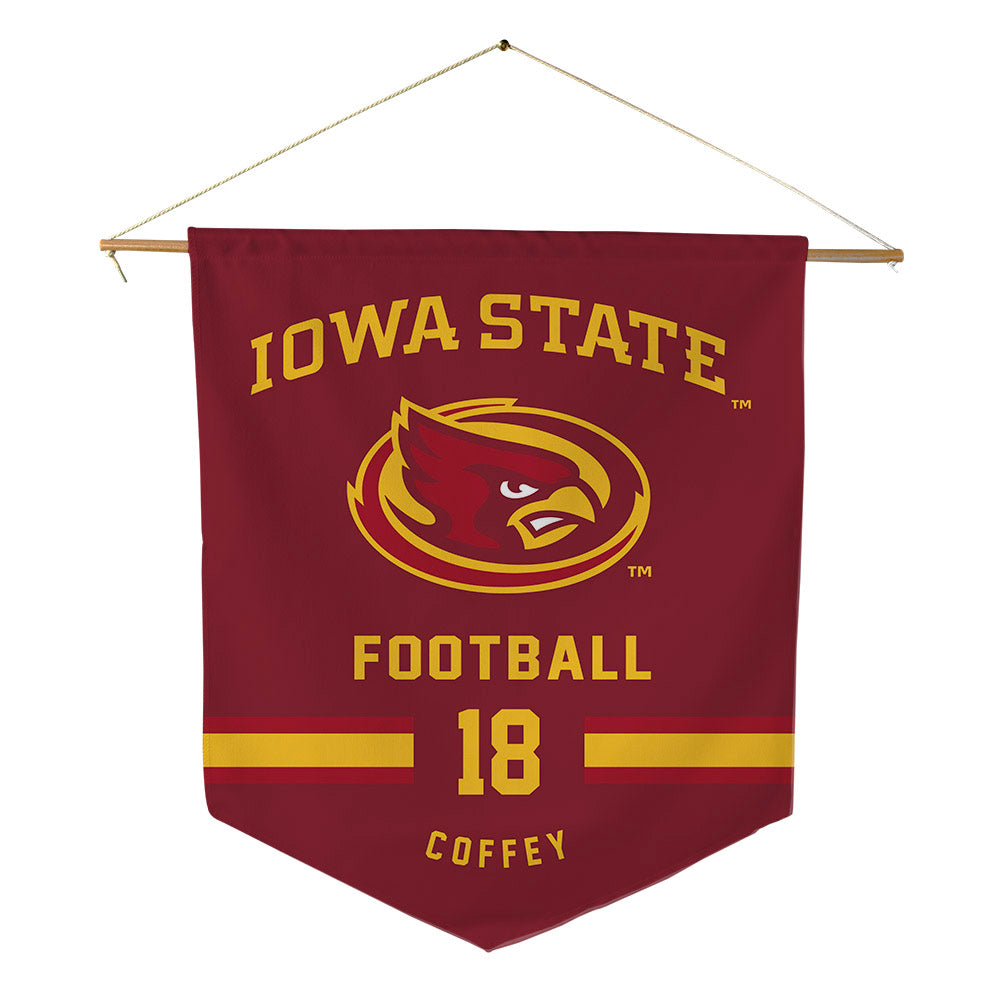 Iowa State - NCAA Football : David Coffey - Pennant - 18" x 21"-0