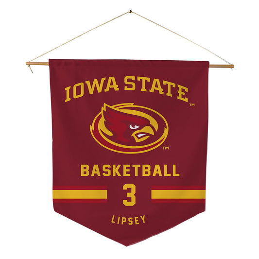 Iowa State - NCAA Men's Basketball : Tamin Lipsey - Pennant - 18" x 21"-0