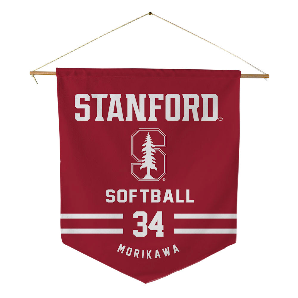 Stanford - NCAA Softball : Allison Morikawa - Pennant - 18" x 21"-0
