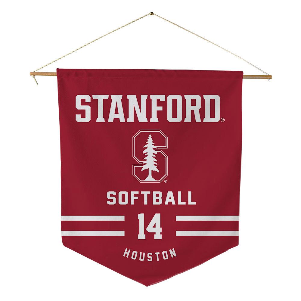 Stanford - NCAA Softball : Alyssa Houston - Pennant - 18" x 21"-0