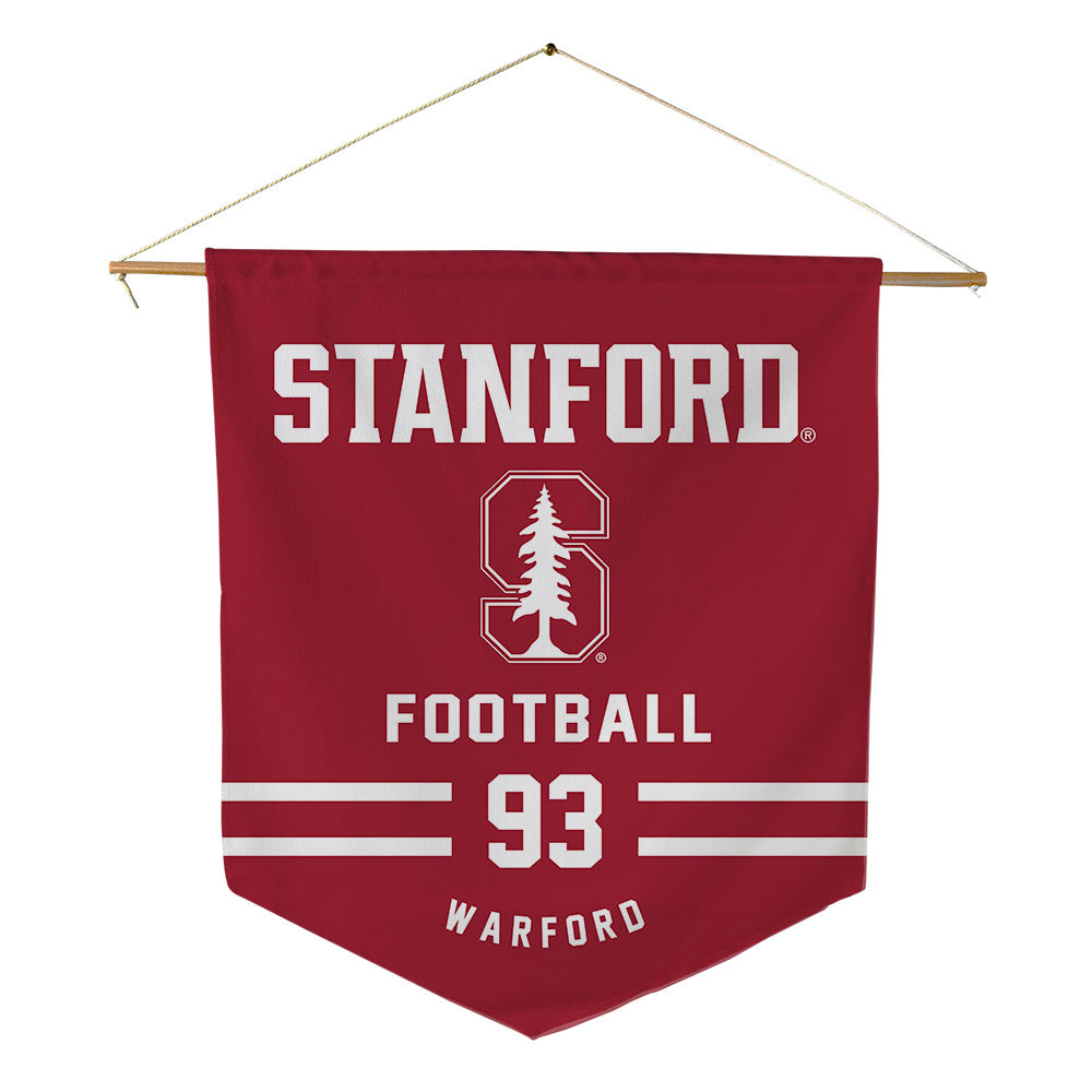 Stanford - NCAA Football : Peyton Warford - Pennant - 18" x 21"-0