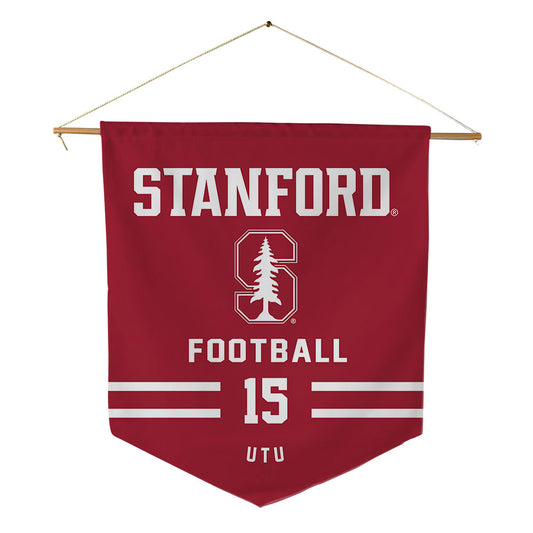 Stanford - NCAA Football : Donte Utu - Pennant - 18" x 21"-0
