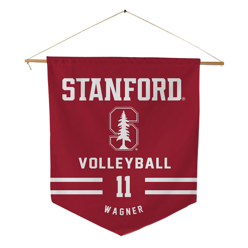 Stanford - NCAA Men's Volleyball : Moses Wagner - Pennant - 18" x 21"-0