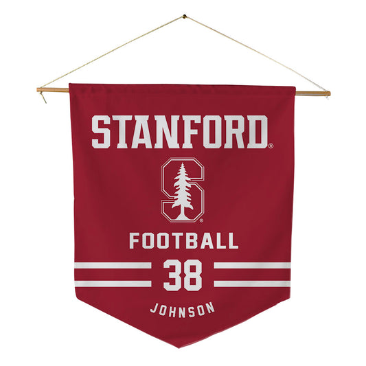 Stanford - NCAA Football : Zach Johnson - Pennant - 18" x 21"-0